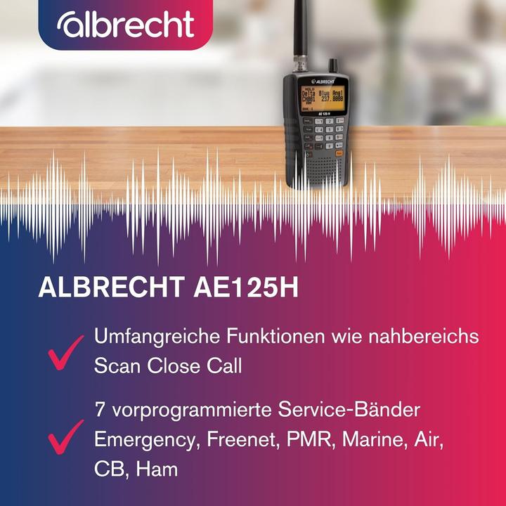 Produktbild Albrecht AE125H Funkscanner (10 km)