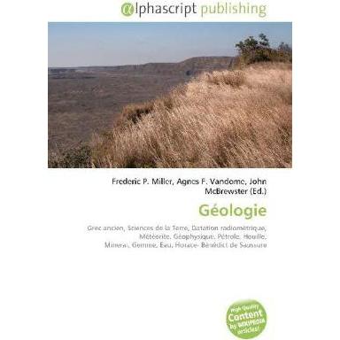 Géologie, Fachbücher von Agnes F. Vandome, Frederic P. Miller, John McBrewster