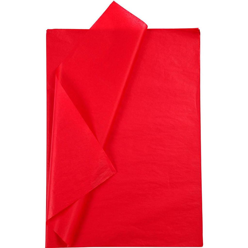 Thumbnail - Creativ Company, Bastelpapier, Seidenpapier Rot 10 Blatt 14 gr, 50x70cm (14 g/m², 10 x)