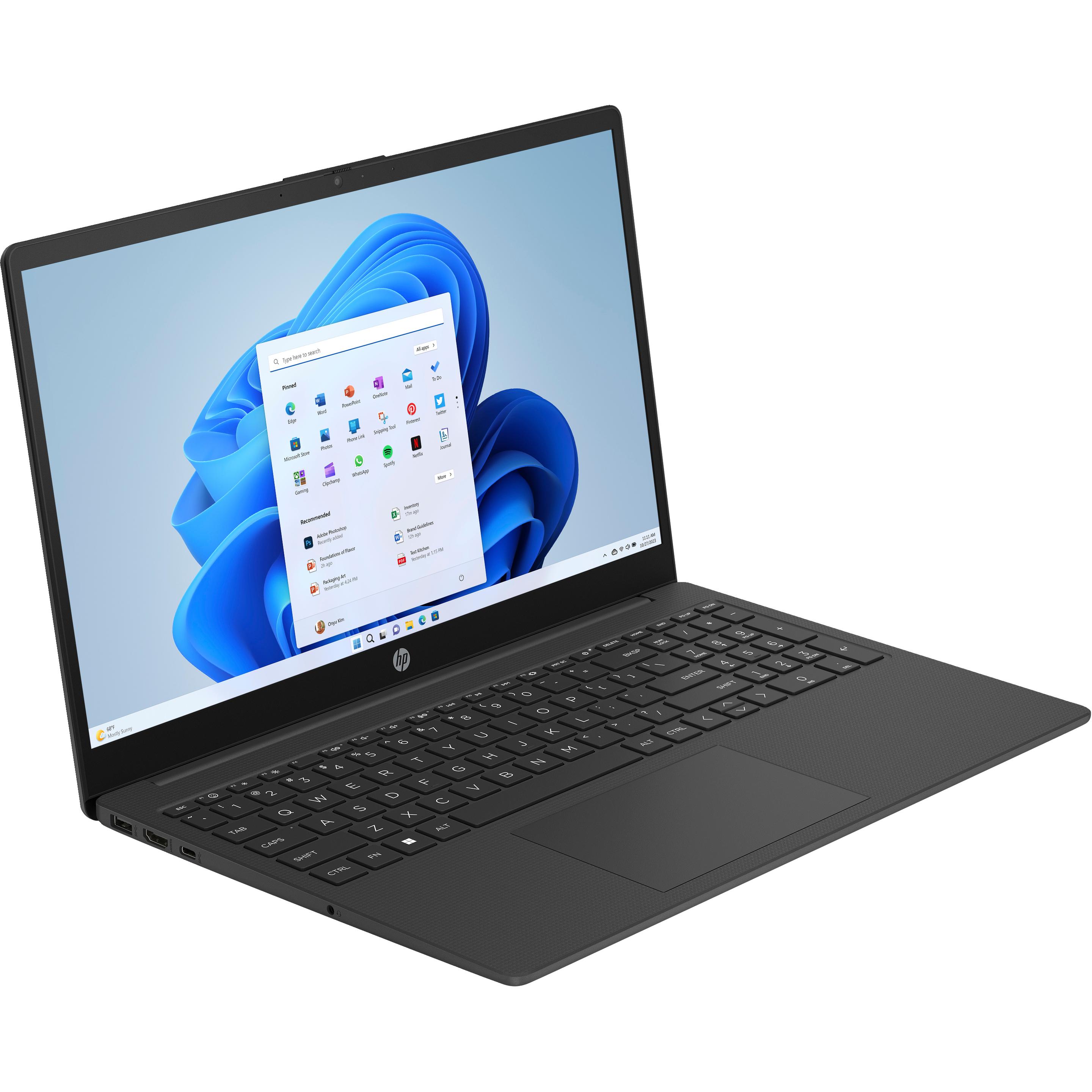 Thumbnail - HP 15-fd0615ng (A0GJ8EA) (15.60", Intel Pentium N200, 8 GB, 512 GB, DE), Notebook, Schwarz