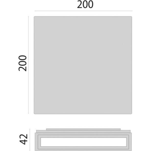 PiL, Wandleuchte + Deckenleuchte, LED-Wandleuchte 4000K 303748 (2095 lm)