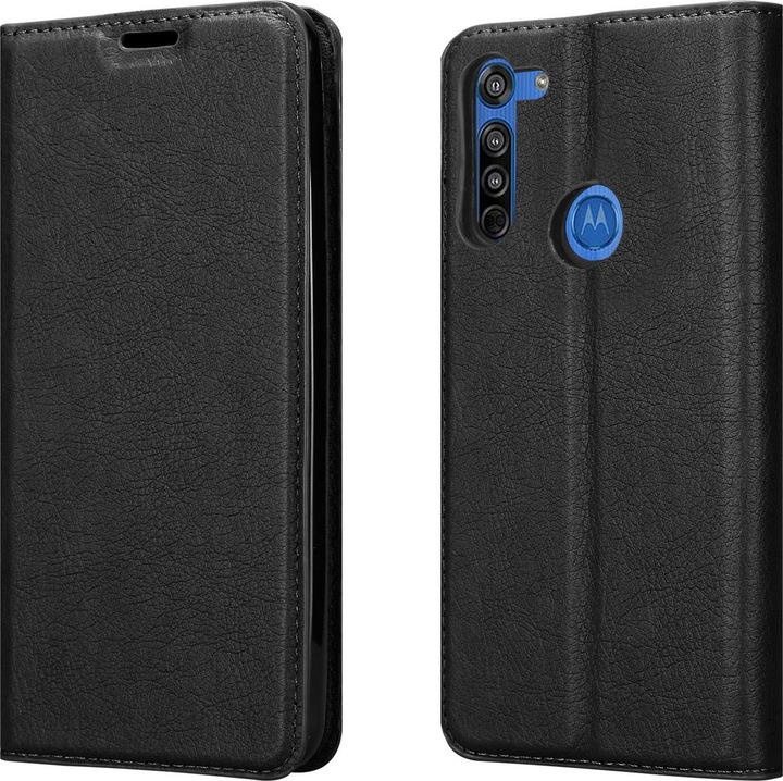 Actual product image Cadorabo Book Invisible Magnet Cover (Motorola Moto G8)