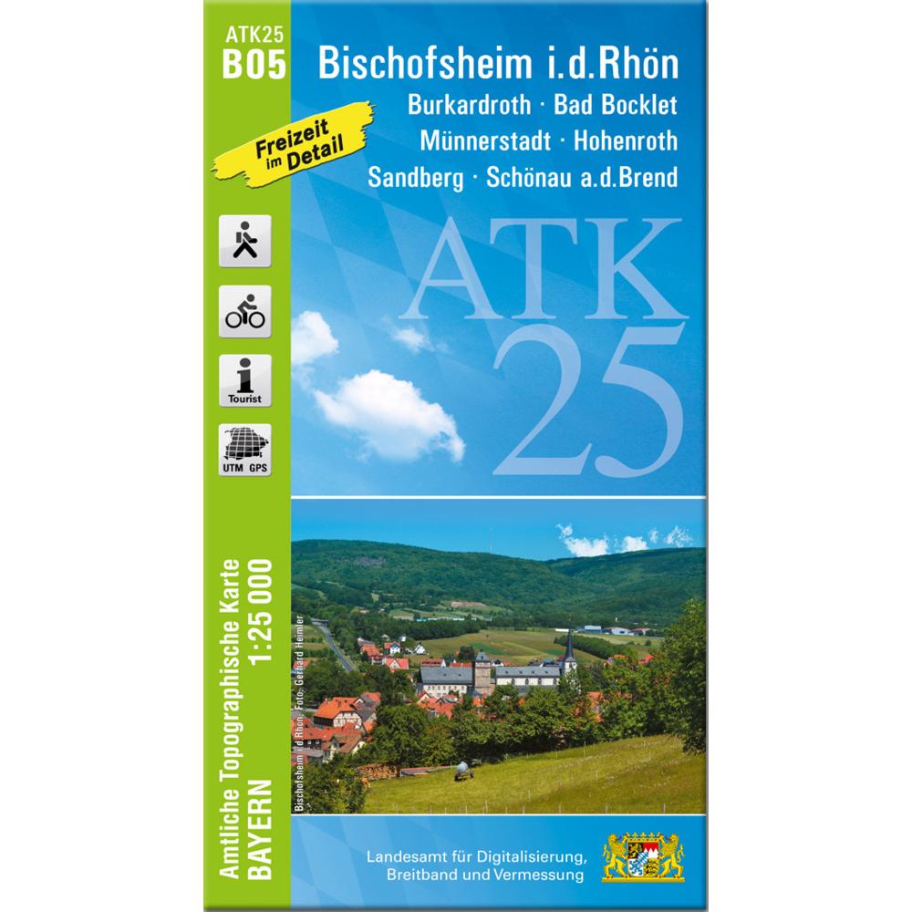 ATK25-B05 Bischofsheim i.d.Rhön, Landkarte