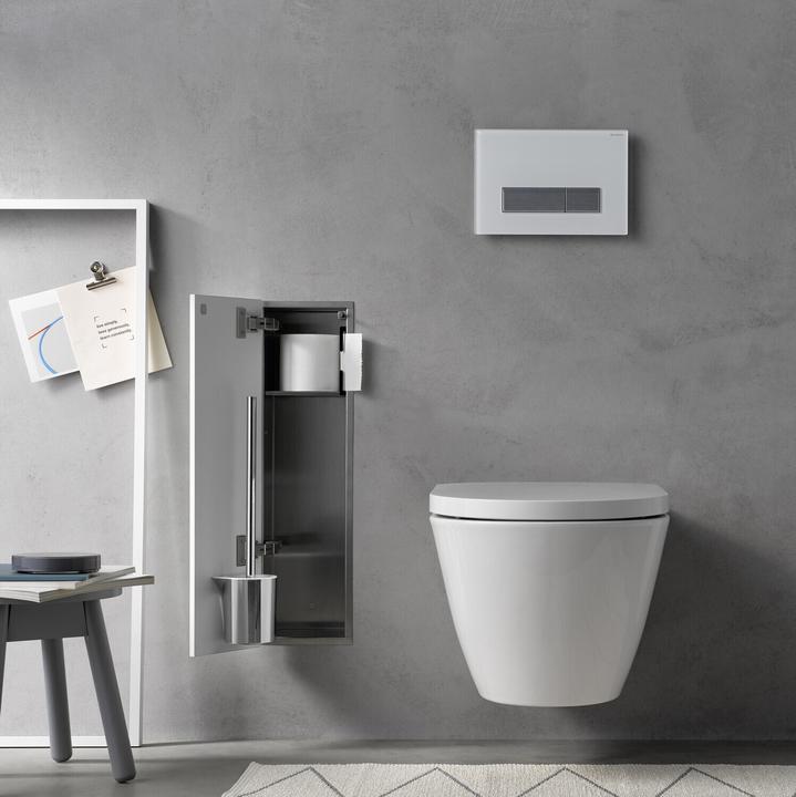 Produktbild Emco Bürstengarnitur-Modul ASIS PURE Unterputz, Anschlag links, 435mm weiss