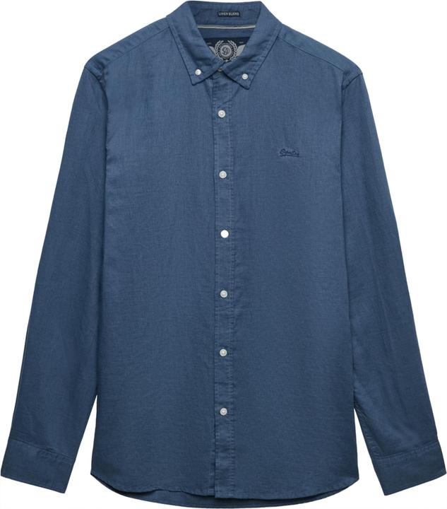 Immagine prodotto Superdry Baumwoll-Leinen-Hemd mit langen Ärmeln (XL)