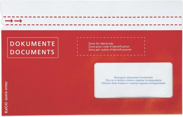 Elco Quick Vitro Paper Document Pockets Documents/Documents post compliant (C5/6)