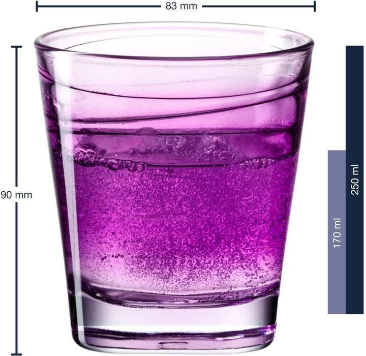 Produktbild Leonardo Trinkglas Vario Struttura 250 ml, 6 Stück, Violett (0.25 l, 6 x)