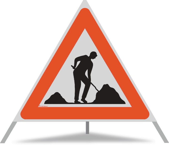 Produktbild Triopan Faltsignal Baustelle