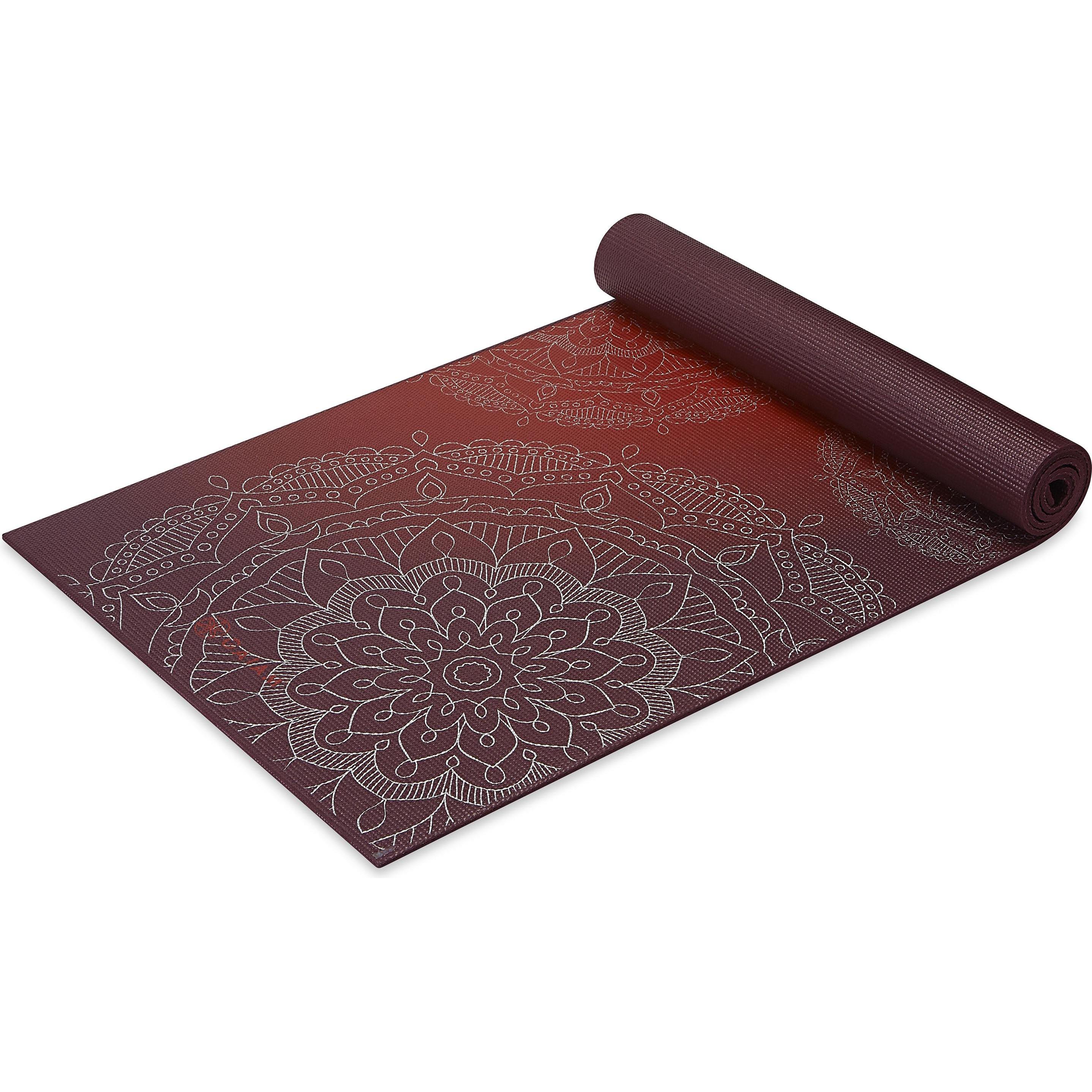 Gaiam 6mm Metallic Yoga Mat,Metallic Metallic Sunset (6 mm) (63417)