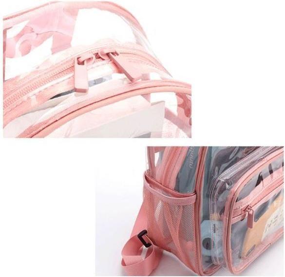 Actual product image MU Style Alexia Series Trasparent Backpack