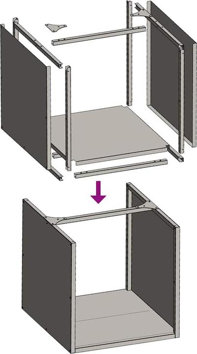 Actual product image vidaXL Melanite (40 x 40 x 40 cm)