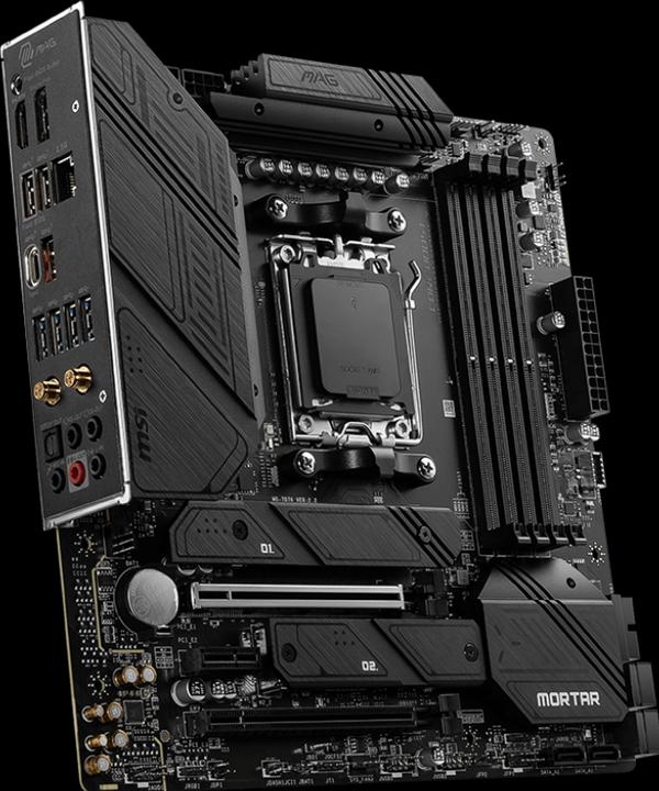 Image du produit MSI MAG B650M Mortar WIFI (AM5, AMD B650, mATX)