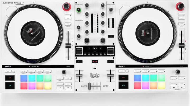 Actual product image Hercules Djcontrol Inpulse T7 White Edition