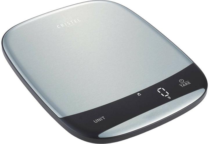Cristel Küchenwaage Edelstahl, 1g-10 kg, USB-C aufladbar