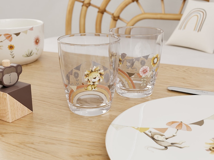 Actual product image Villeroy & Boch Children's glass set 2 Roar like a Lion