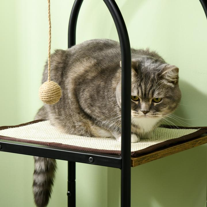 Actual product image PawHut Scratching post (118.50 cm, Rustic-brown+white)