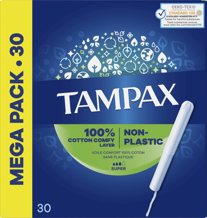 Actual product image Tampax Super (30 x, Large)