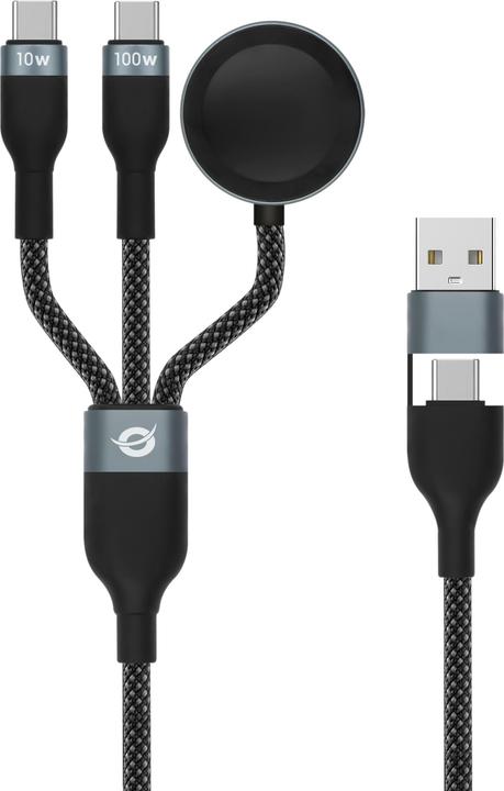 Conceptronic Kabel USB-C/-A2.0->USB-C/AWC/PD 480Mbs 1.50m (1.50 m, USB 2.0, 100 W)