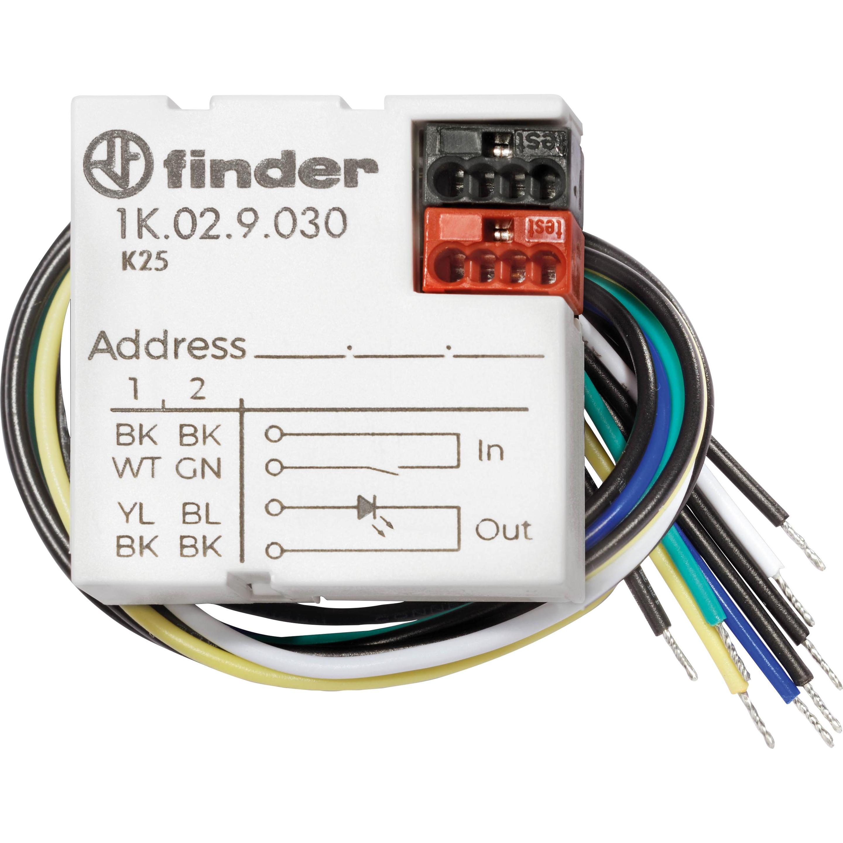 Finder KNX 1K.02.9.030 Modul 4-Kanal 1K.02.9.030, Passive Bauelemente, Weiss