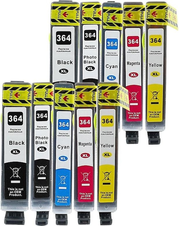 Image du produit Hermex Compatible HP PhotoSmart Premium B 210 e Cartouches d'impression 10 pièces (M, PBK, Y, CF, C)