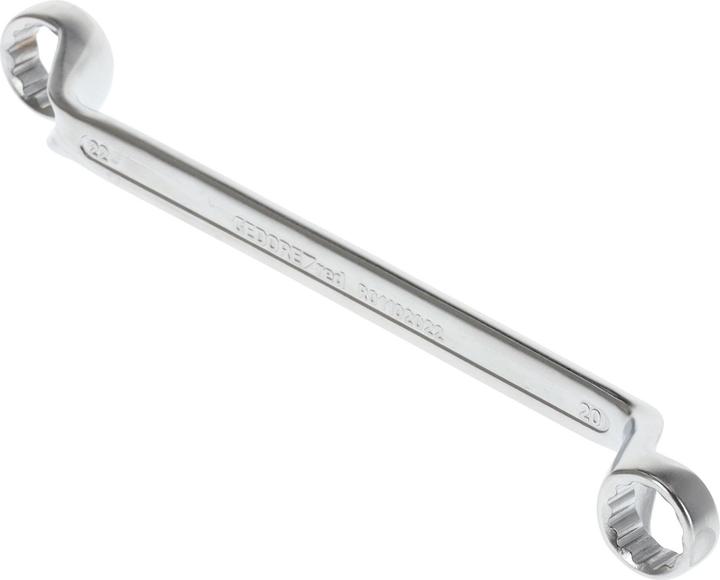 Actual product image Gedore Red red Double-ended ring spanner, SW 20 x 22 mm, L 292 mm, chrome vanadium steel, silver (20 mm, 22 mm)