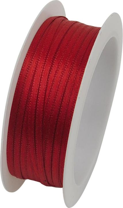 Produktbild Goldina Doppelsatinband 3mmx50m rot (Geschenkband, 1 x)