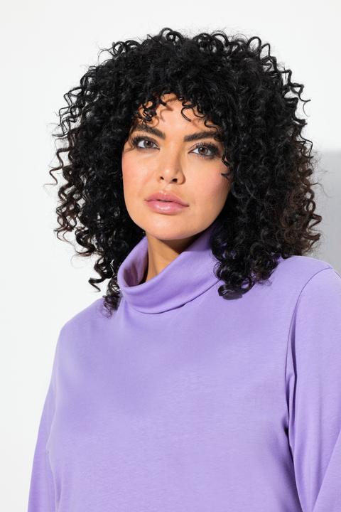 Actual product image Ulla Popken Basic Long Sleeve Slim Fit Turtleneck (60)