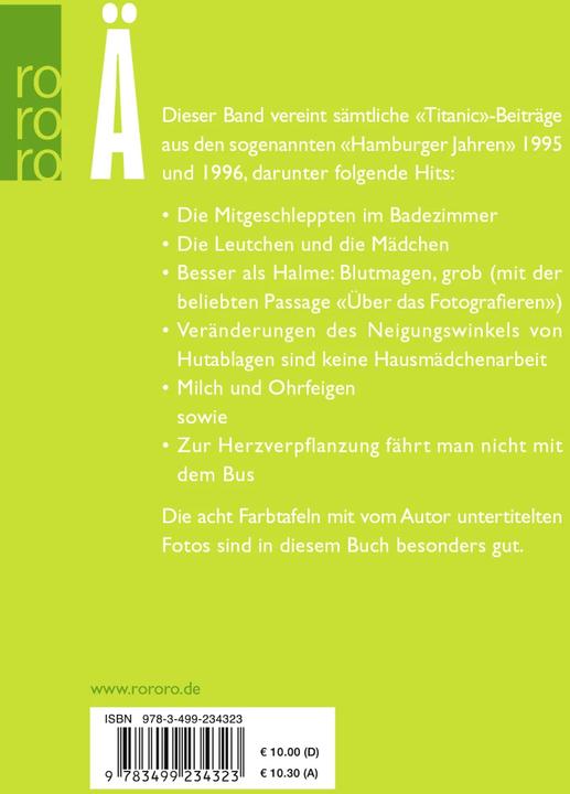 Produktbild ä (Deutsch, Max Goldt, 2004)