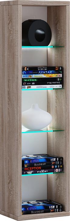 Immagine prodotto VCM Scaffale DVD CD Mobili per l'archiviazione Scaffale verticale in legno "Rasato L (21 x 14 x 77 cm)
