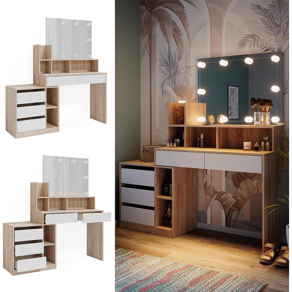 Thumbnail - Vicco, Schminktisch, Anja mit Beleuchtung