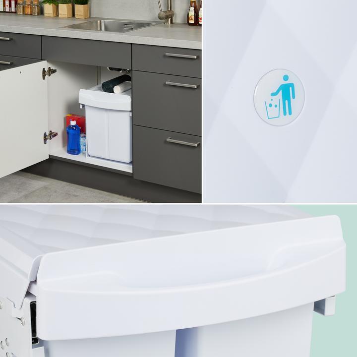 Image du produit Relaxdays Poubelle intégrée (40 l)