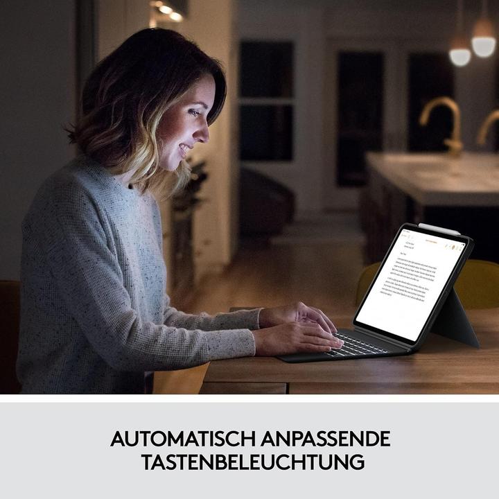 Actual product image Logitech Combo Touch (Germany, Apple iPad Pro 12.9 2018, Apple iPad Pro 12.9 2020, Apple iPad Pro 12.9 2021, Apple iPad Pro 12.9 2022)
