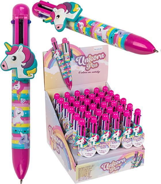 Actual product image Magni OOTB biros, 6 colours, unicorn (Multicoloured, 1 x)
