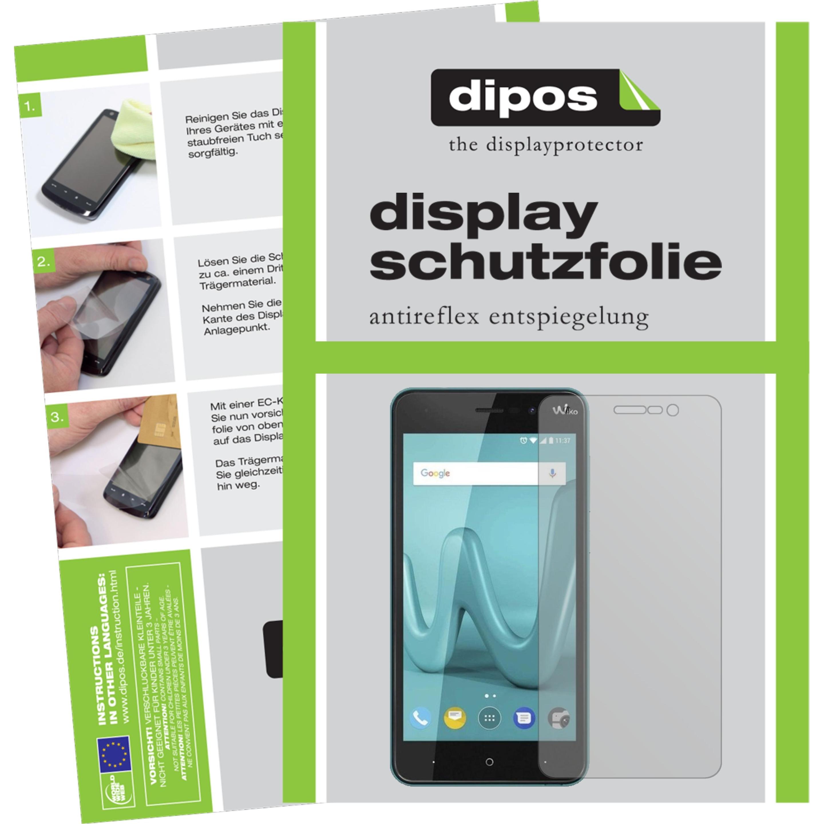 Thumbnail - Dipos Displayschutzfolie Antireflex (2 Stück, Wiko Lenny 4), Smartphone Schutzfolie, Transparent