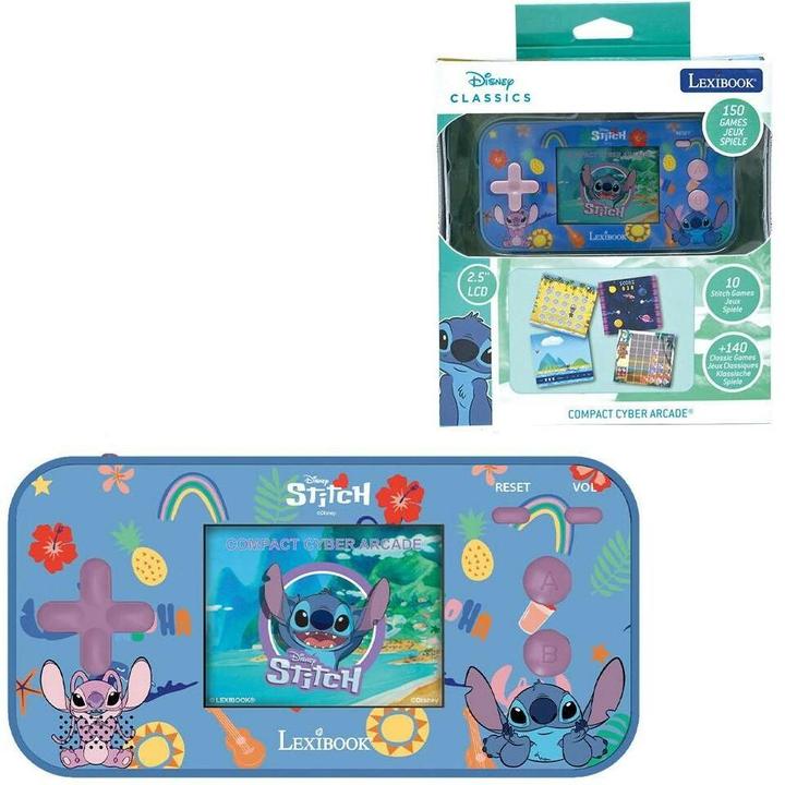 Lexibook Disney Stitch Compact Cyber Arcade Blau, Sprache: keine
