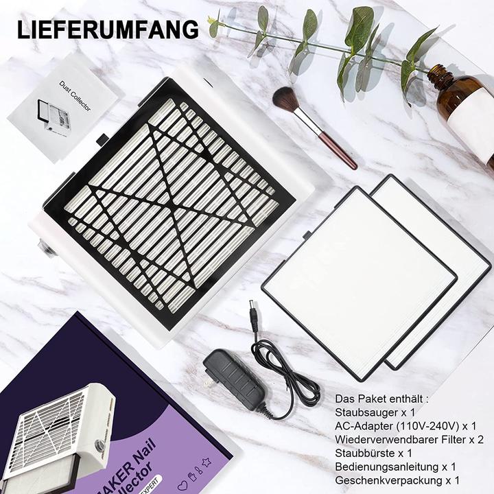 Produktbild Brantmaker Staubabsaugung Weiss Nagelstudio