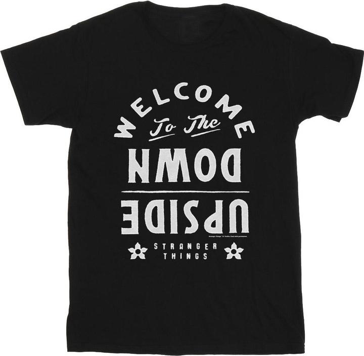 Immagine prodotto Netflix Stranger Things Welcome To The Upside Down Maglietta Ragazzi (140, 146)