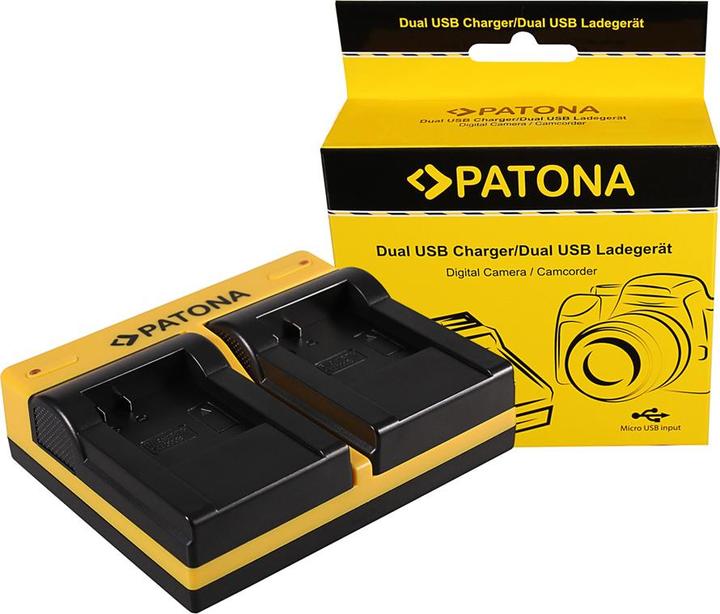 Actual product image Patona Dual charger for Qumox SupTig 3 SJ4000 SJ4000 SupTig3 SupTig 3 SJ4000 SupTig 3 incl. Micro-U (Camera battery charger)