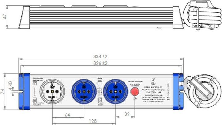 Actual product image Bachmann 924.165 (3x, CEE 7/3, 1.50 m)