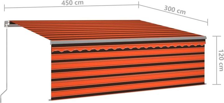 Actual product image vidaXL Markise (4.50 m)