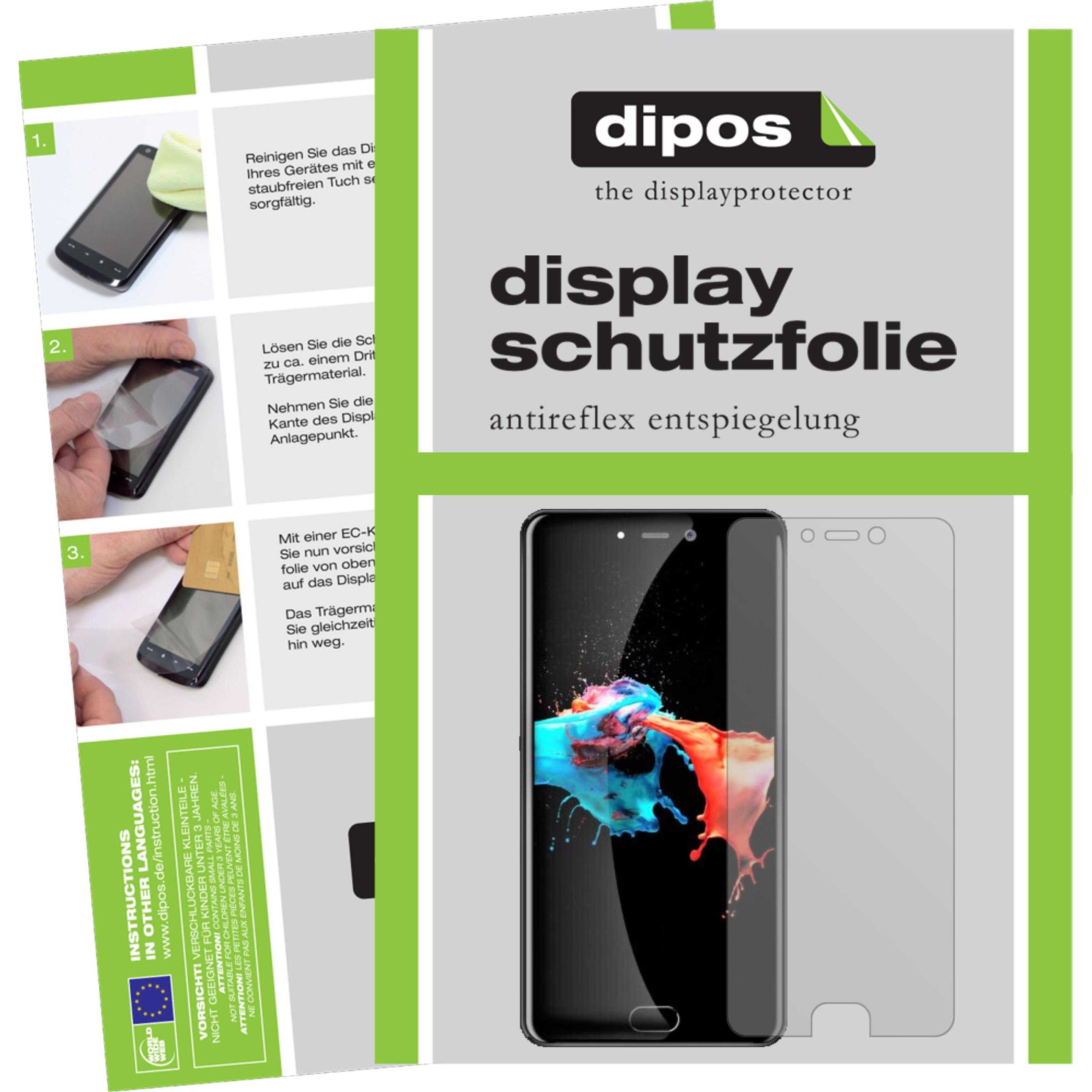 Dipos Displayschutzfolie Antireflex (6 Stück, Leagoo T5c), Smartphone Schutzfolie, Transparent