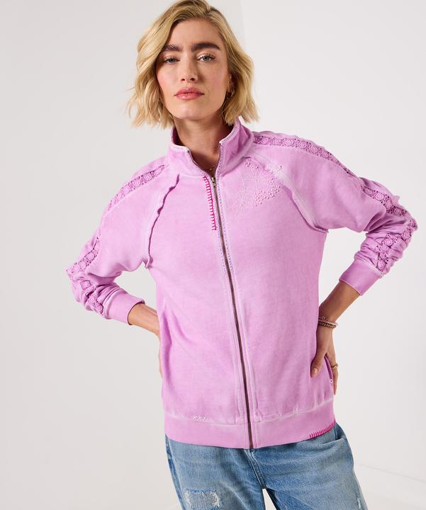 Produktbild Joe Browns High Neck Collar Embroidered Zip Through Sweatshirt (52)