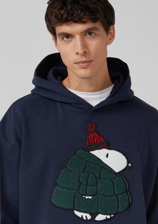 Produktbild s.Oliver Sweatshirt Kapuzen-Sweatshirt im Relaxed Fit mit Peanuts®-Artwork (L)