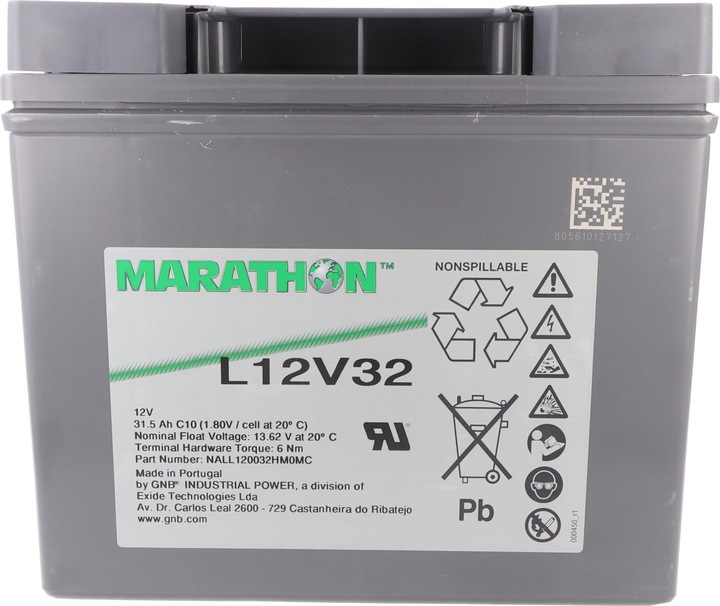 Actual product image Tadiran Sonnenschein Marathon L12V32 12Volt 31.5Ah (12 V, 31.50 Ah)