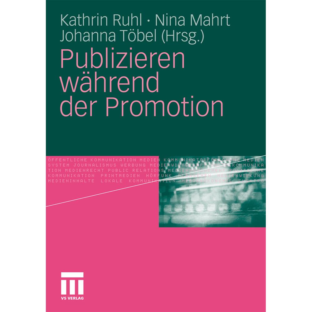 Publizieren während der Promotion, Fachbücher