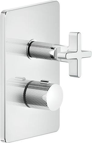 Produktbild Gessi Inciso Dusche Fertigmontageset, für UP-Thermostat mit Absperrventil, ein Ausgang für UPK 092