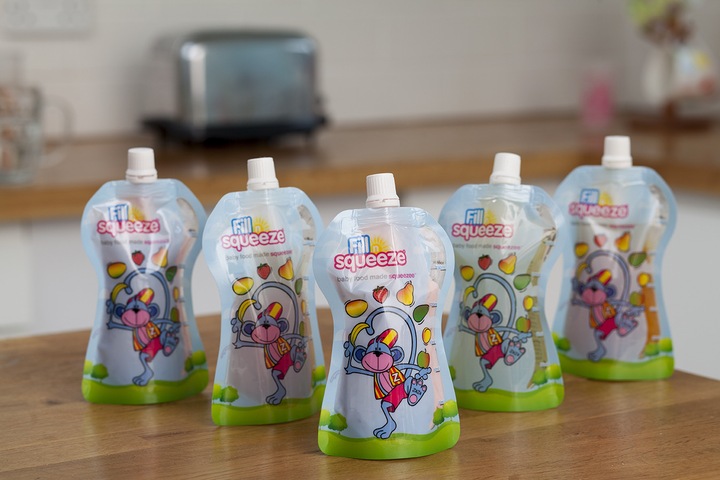 Actual product image Fill'n'Squeeze Refill Pouchys