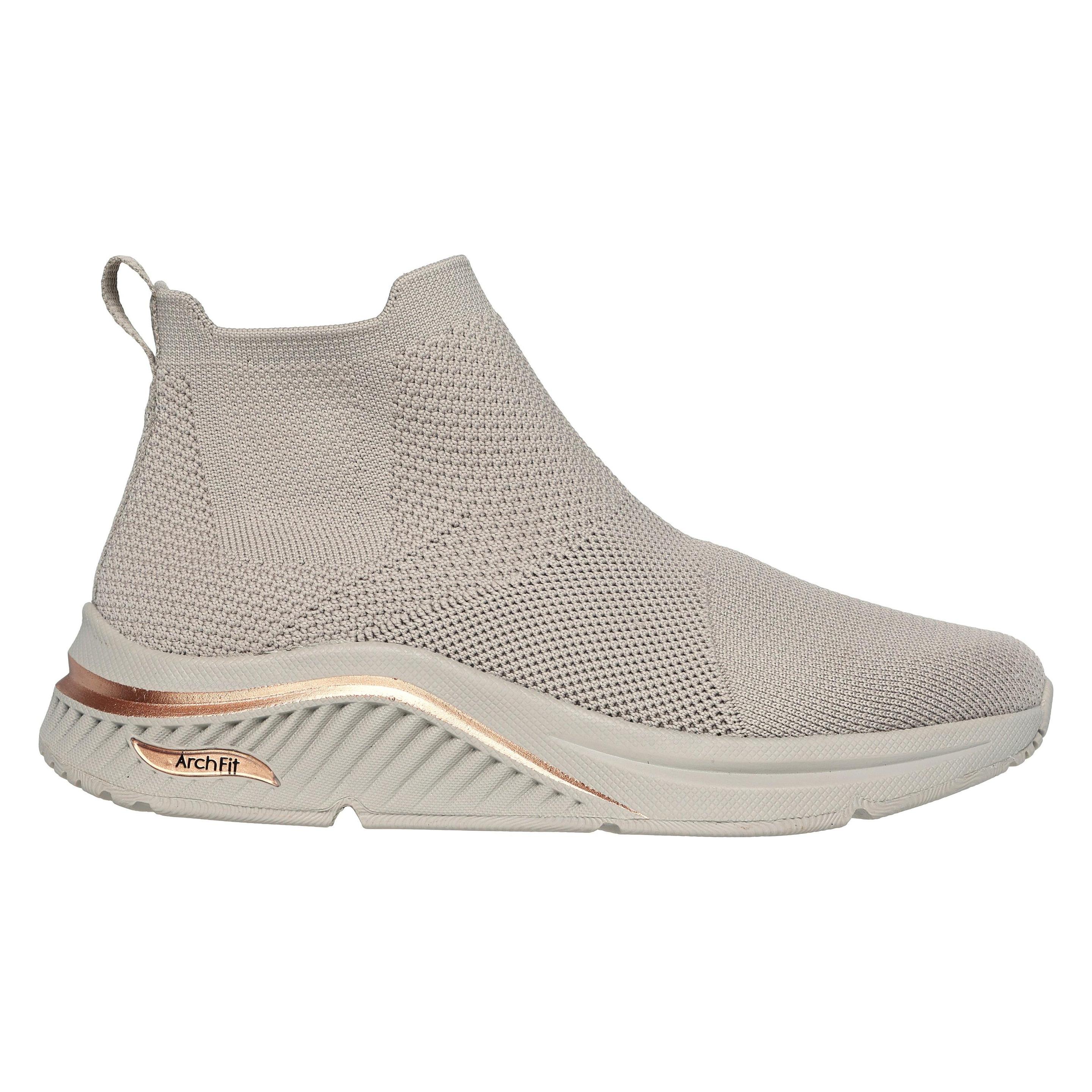 Skechers, Damen, Sneakers, Arch Fit S-Miles-Sock Walk, Grau, (41)