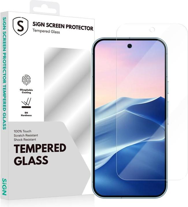Actual product image SIGN Tempered Glass Screen Protector for Google Pixel 9 Pro (Google Pixel 9 Pro)