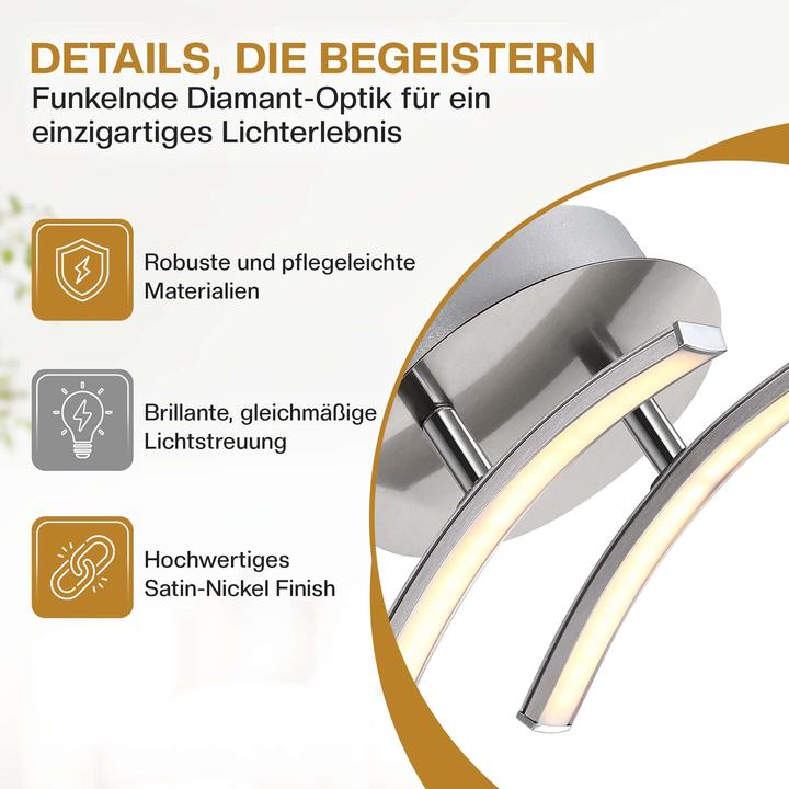 Produktbild Monzana LED Deckenleuchte Ny bolge (1200 lm)